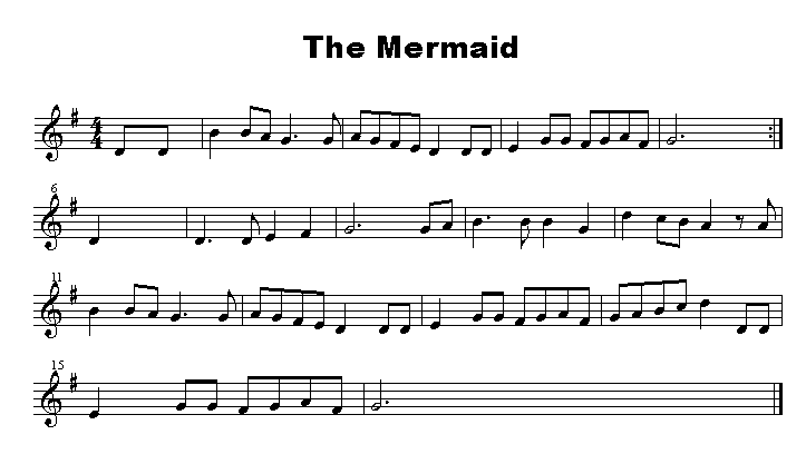 Mermaid, The Sheet Music - Celtic Music Archives